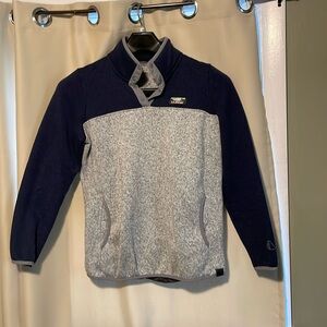 Women’s LL Bean fleece. Blue and grey. Size medium.